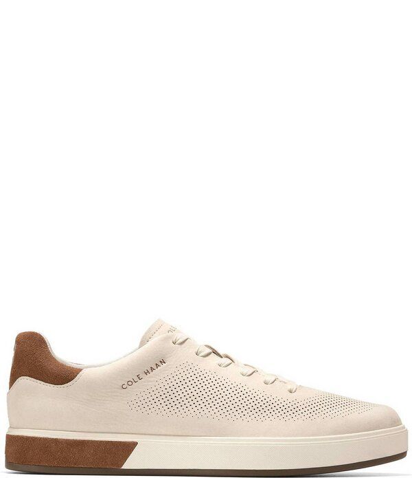 コールハーン メンズ シューズ スニーカー Cole Haan Mens GrandPro Angleace Perforated Nubuck Sneakers AngoraBritish TanI