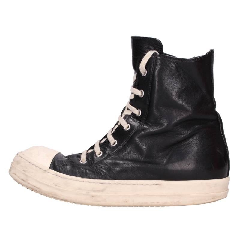 リックオウエンス RAMONES ラモーンズレザーハイカットスニーカー