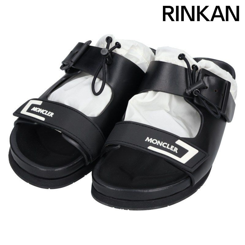 モンクレール SAMLA SANDALS ラバーロゴテープサンダル メンズ 25cm