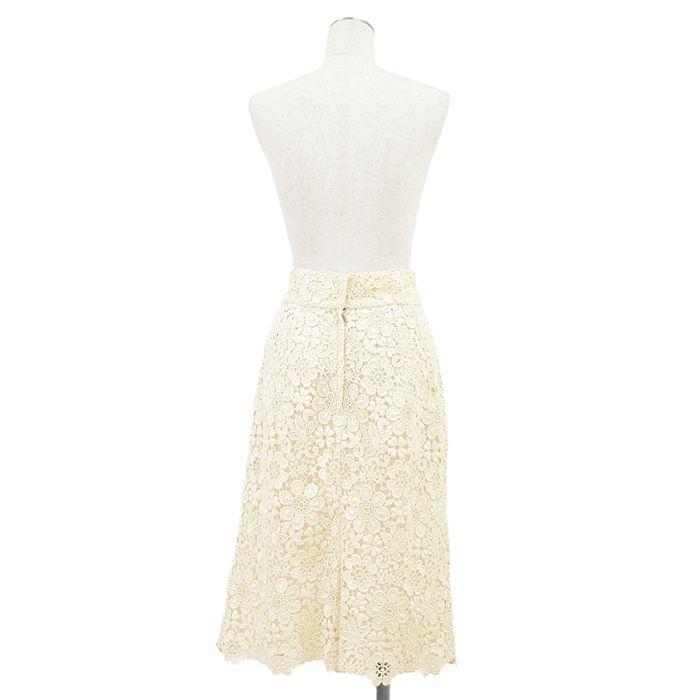 【SALE】DOLCE&GABBANA ドルチェアンドガッバーナ スカート サイズ 44 レディース フローラル 花柄 フルレース バックファスナー ボトムス アイボリー 総柄 イタリア製 【SALE】DOLCE&GABBANA ドルチェアンドガッバーナ スカート サイズ 44 レディース フローラル 花柄 フルレース バックファスナー ボトムス アイボリー 総柄 イタリア製