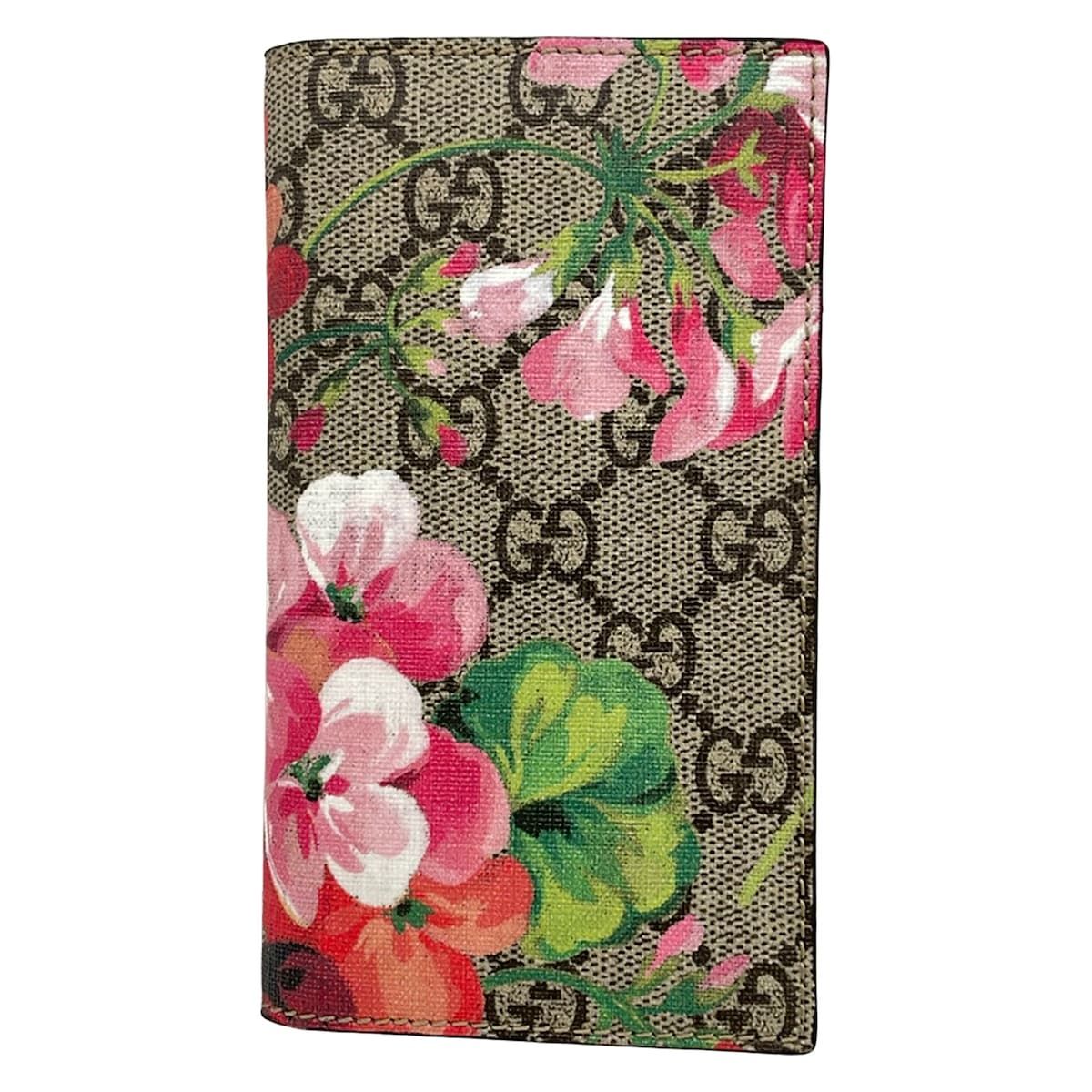 GUCCI(グッチ) 携帯電話ケース美品 GGブルームス 482705 ベージュ×ピンク×マルチ スマートフォンケース