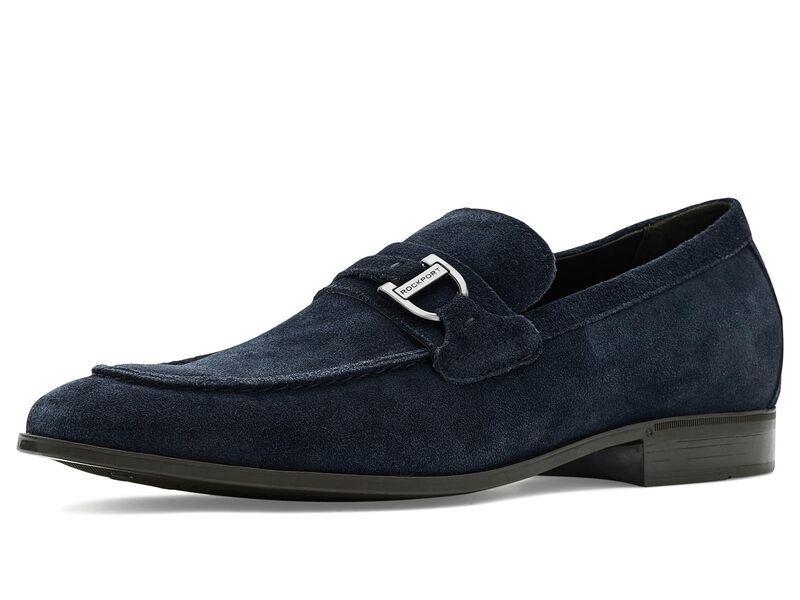 ロックポート メンズ シューズ スニーカー Rockport Carlo Dark Blue Suede ブルー