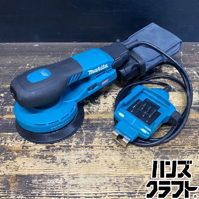 ●【送料無料】【中古品】makita マキタ BO001CG 充電式ランダムオービットサンダ 125mm 40Vmax用バッテリアダプタ付 ※バッテリ別売 【ハンズクラフト久留米上津BP店】