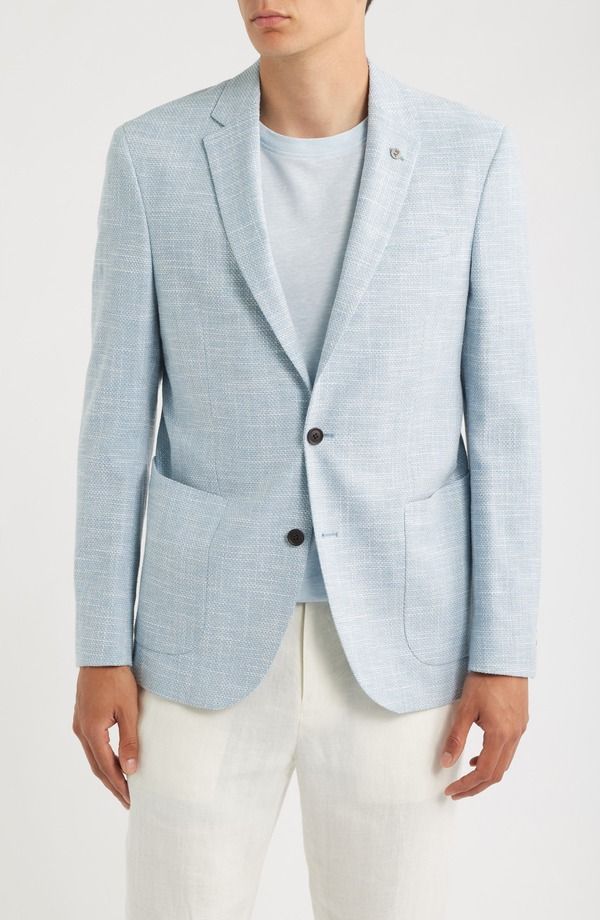 オールセインツ メンズ アウター ジャケット・ブルゾン スリムフィット コットン コート AllSaints Rudy Slim Fit Cotton Blend Sport Coat Light B