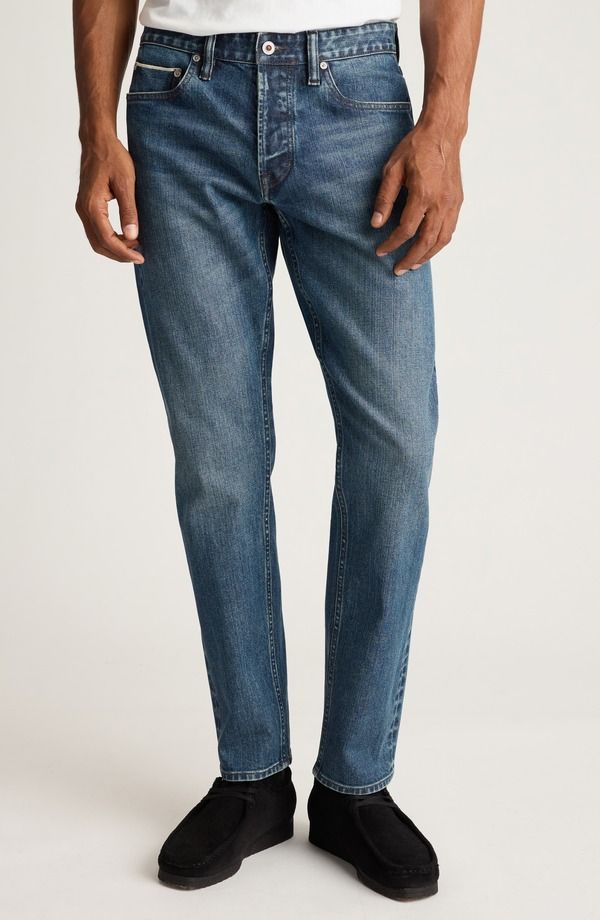 ボノボス メンズ ボトムス デニムパンツ スリムフィット ジーンズ Bonobos Japanese Stretch Selvedge Slim Fit Jeans Medium Blue Wash