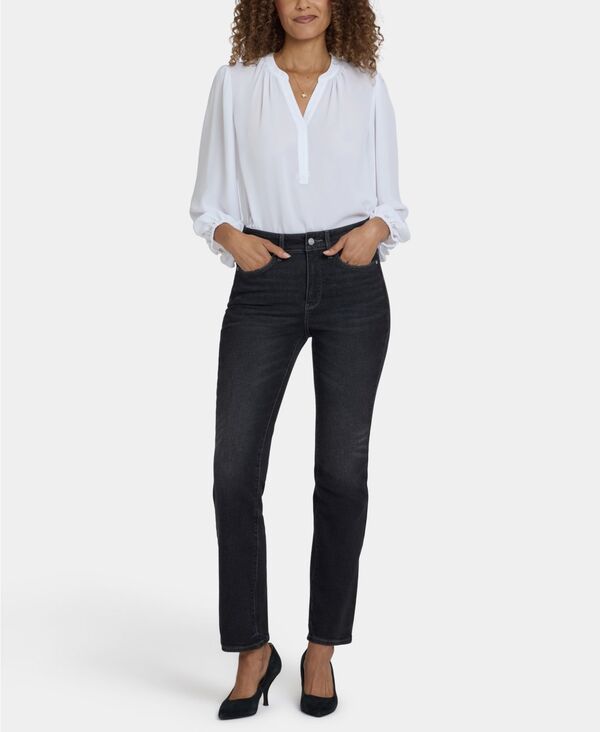 エヌワイディージェイ レディース ボトムス デニムパンツ ジーンズ NYDJ Womens HighRise Marilyn Straight Jeans Paris Lights