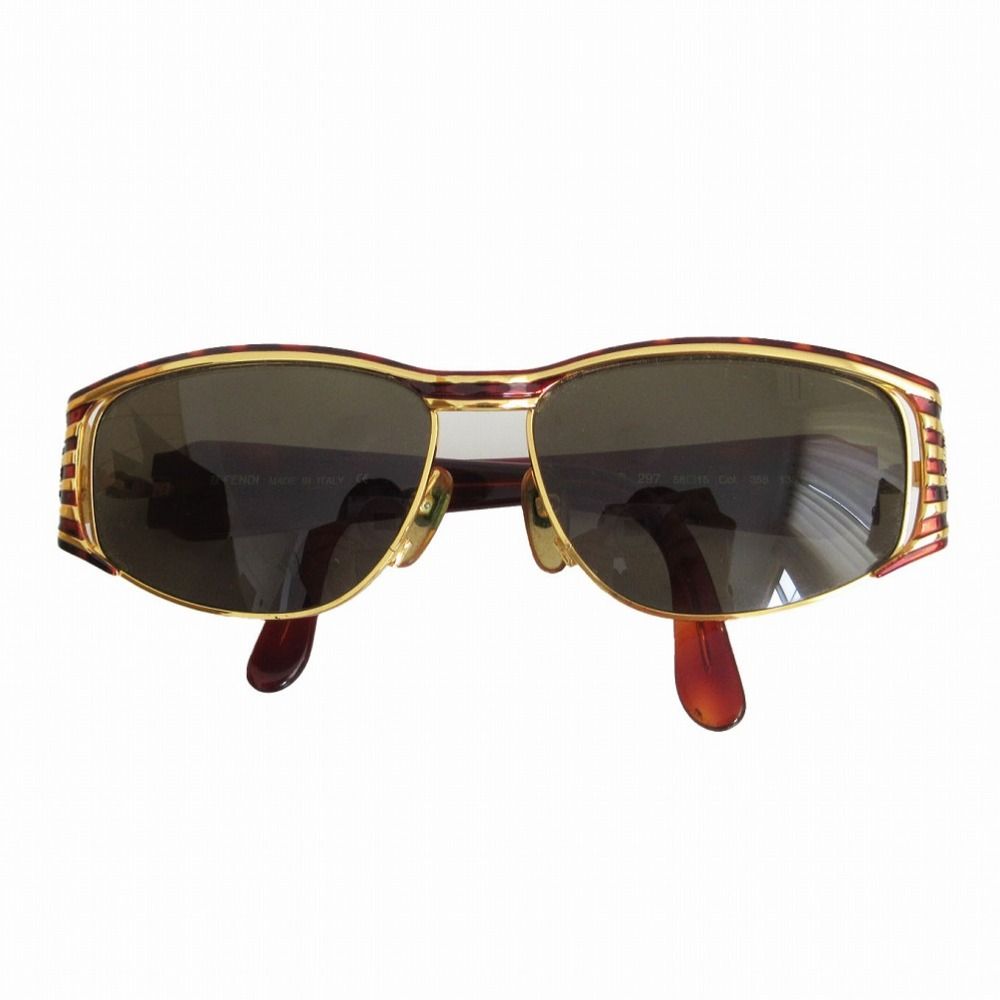 FENDI フェンディ サングラス FS297-358 アイウェア サイズ58□15-135 ユニセックス ブラウン メンズ レディース 【中古】