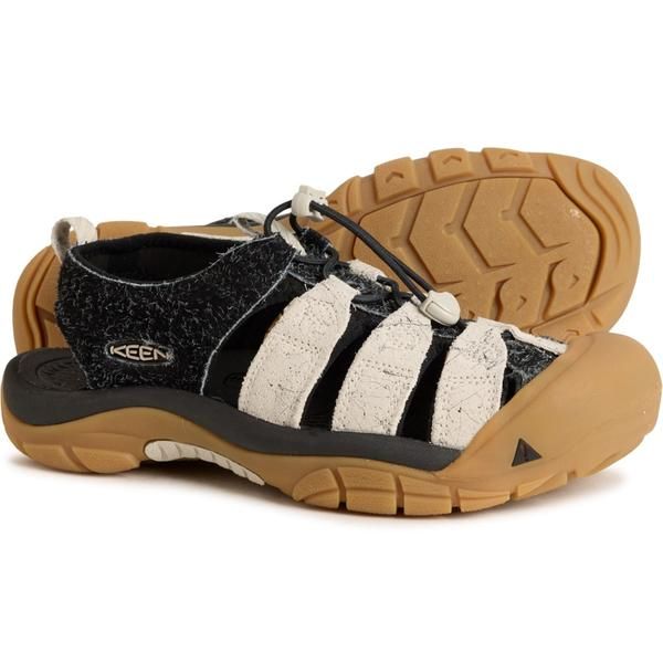 キーン メンズ シューズ サンダル レザー Keenewport HL Sport Sandals Leather For Men Perseid BlackVapor ブラック