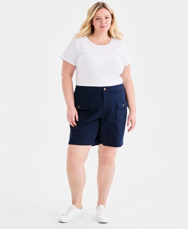 スタイルアンドコー レディース ボトムス ハーフパンツ・ショーツ ショートパンツ Style Co Womens HighRise Bermuda Shorts Industrial Blue ブルー