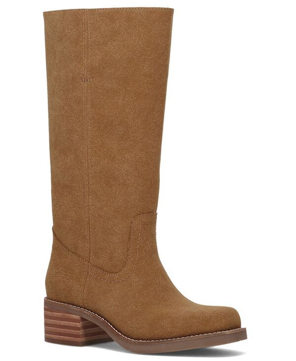 フライ レディース シューズ ブーツ・レインブーツ ヒール Frye and Co Womens Miranda Wide Calf Stacked Heel Boots Teakwood