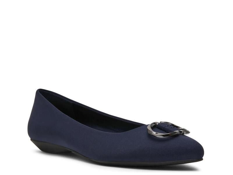 アンクライン レディース シューズ パンプス Anne KleinOswego Flat Navy ネイビー