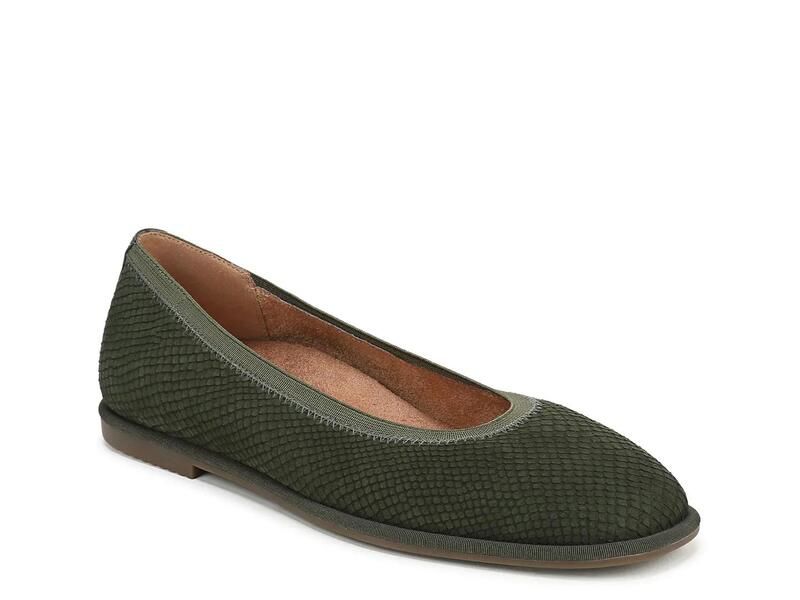 バイオニック レディース シューズ パンプス VionicCaroll Ballet Flat Dark Green グリーン