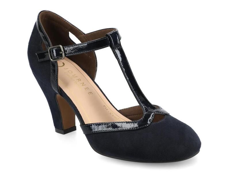 ジャーニー レディース シューズ パンプス JourneeOlina Pump Navy Suede ネイビー