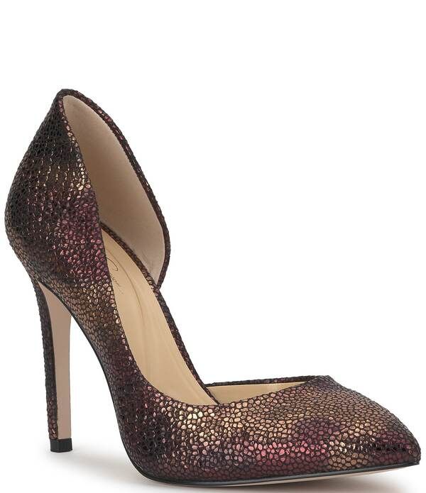ジェシカシンプソン レディース シューズ ヒール Jessica Simpson Prizma Embossed Ombre dOrsay Pumps BronzeMulti マルチカラー