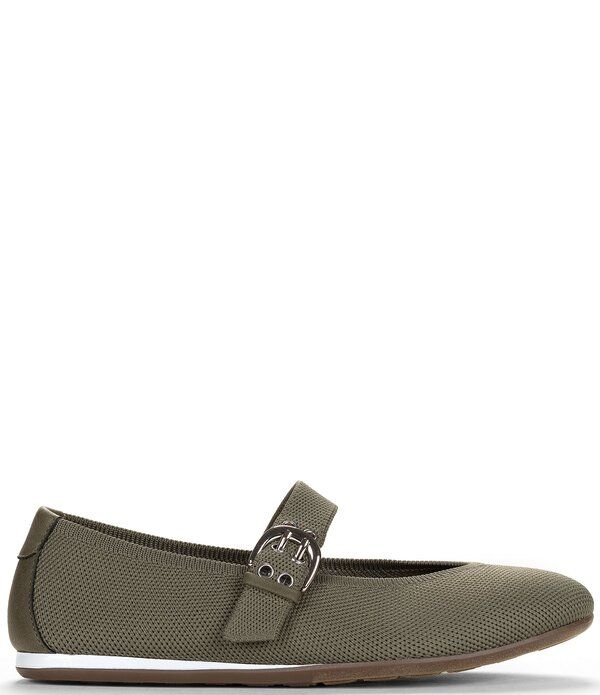 ミートゥー レディース シューズ パンプス ニット Me Too Vessie Stretch Knit Mary Jane Flats Olive オリーブ