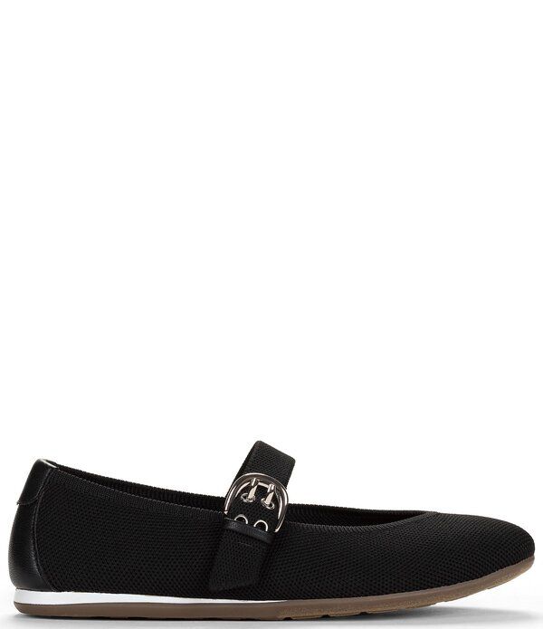 ミートゥー レディース シューズ パンプス ニット Me Too Vessie Stretch Knit Mary Jane Flats Black ブラック