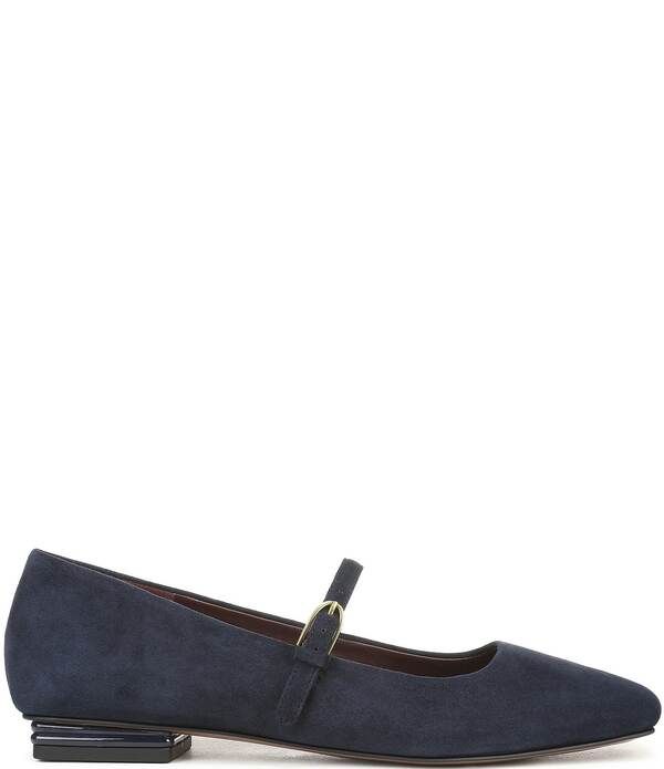 フランコサルト レディース シューズ パンプスエード Franco Sarto Tinsley Suede Mary Jane Flats Navy ネイビー