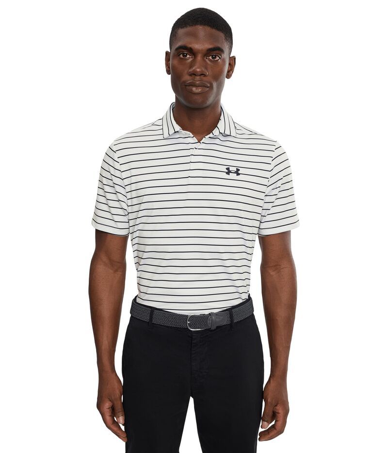 アンダーアーマー メンズ トップス シャツ プリント Under Armour Golf Matchplay Printed Golf Polo WhiteDistant G ホワイト
