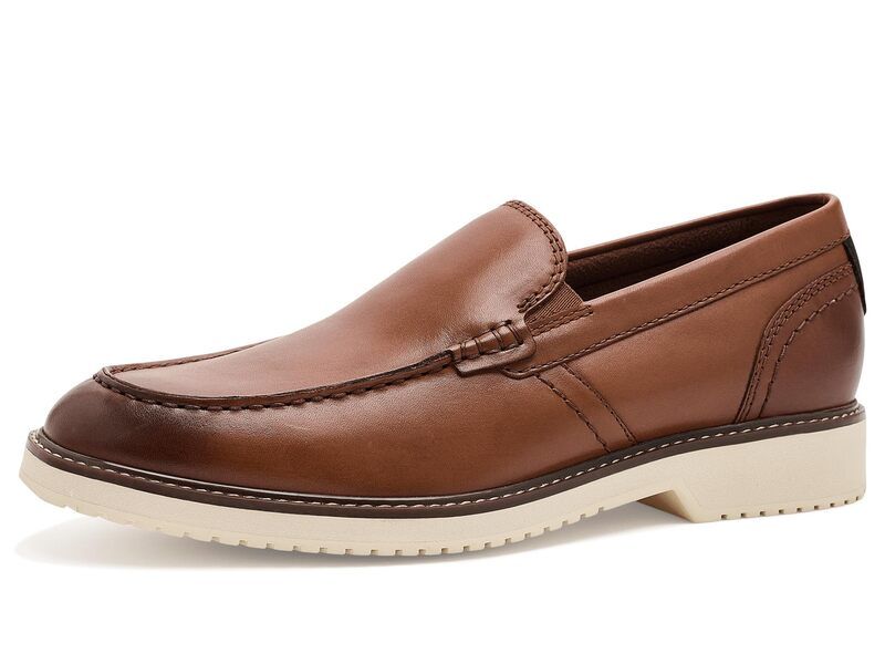 ロックポート メンズ シューズ スリッポン・ローファー Rockport Cristian Carameleather