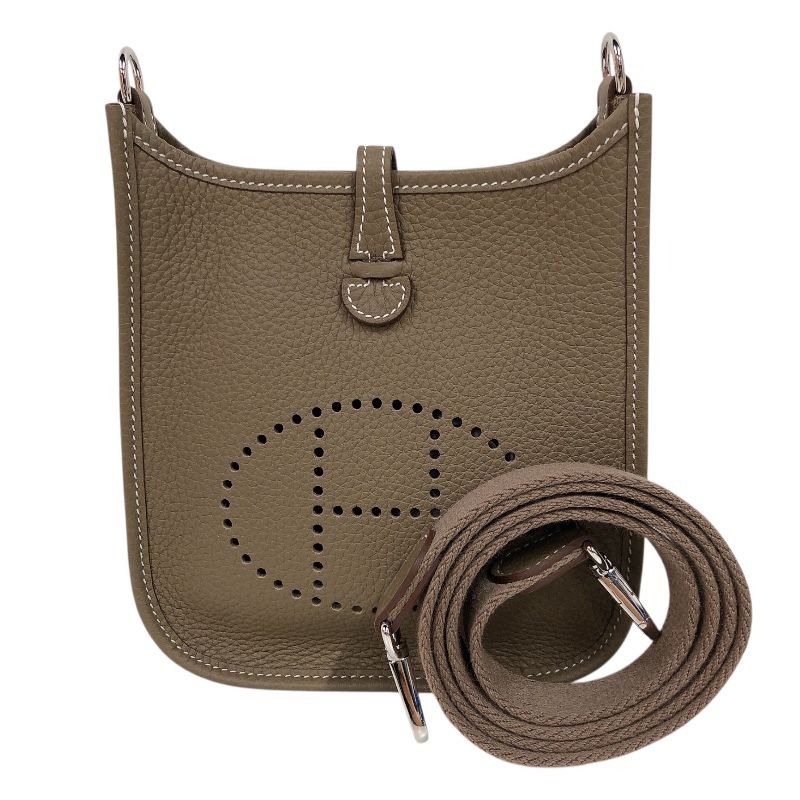 エルメス HERMES エブリンTPM K刻印 エトゥープ/シルバー金具 トリヨン レディース ショルダーバッグ