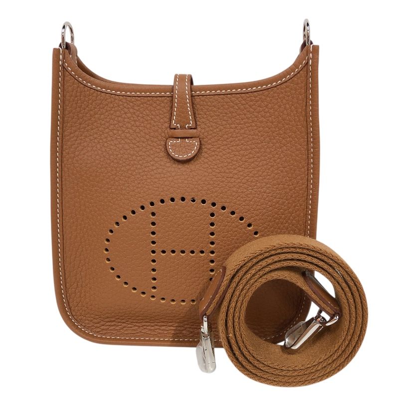 エルメス HERMES エブリンTPM K刻 ゴールド/シルバー金具 トリヨン レディース ショルダーバッグ