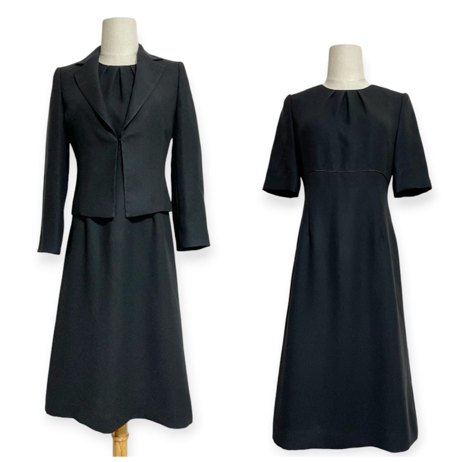 Chloe クロエ 東京イギン 高級 喪服 礼服 ブラックフォーマル ジャケット ワンピーススーツ 7号