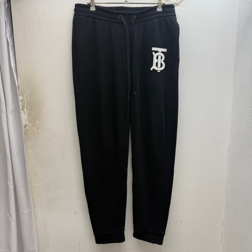 BURBERRY バーバリー TB LOGO SWEATPANTS スウェットパンツ ブラック size:S 【中目黒B06】