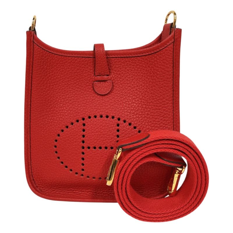 エルメス HERMES エヴリンTPM Y刻印　(2020年製) ルージュクー/GD トリヨン レディース ショルダーバッグ