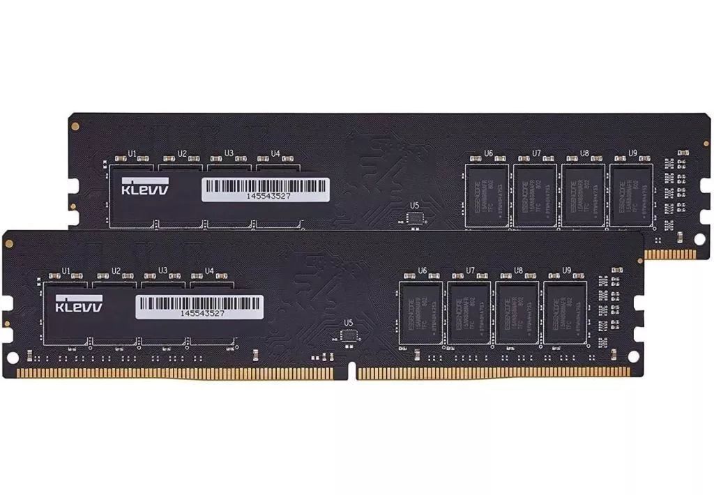 【中古】PCハード Essencore デスクトップ用メモリー KLEVV STANDARD DDR4-3200 CL22 16GB×2枚組 [KD4AGUA80-32N220D]