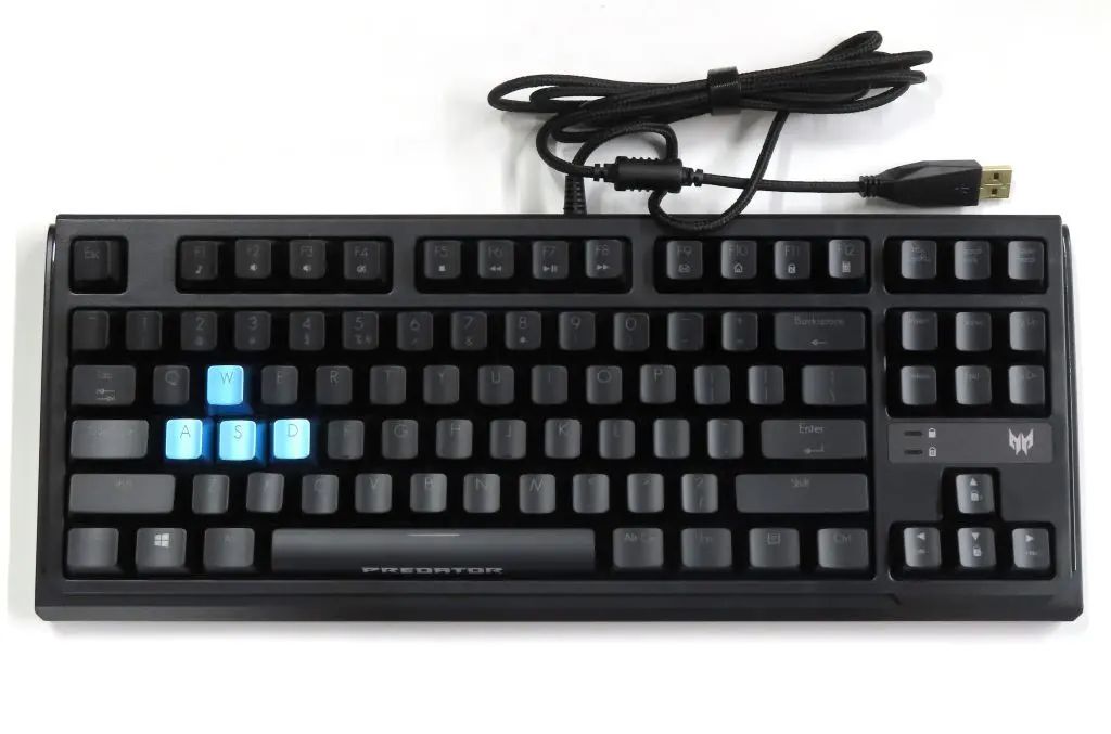 Windows11ハード 有線 メカニカル テンキーレスキーボード Predator Aethon 301 TKL (英語配列/青軸/ブラック) [PKB010]