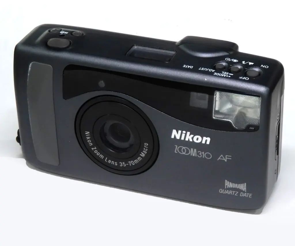 【中古】カメラ Nikon 35mmフィルムカメラ メタルズーム ZOOM 310QD (バイオレット) [ZOOM310QD]