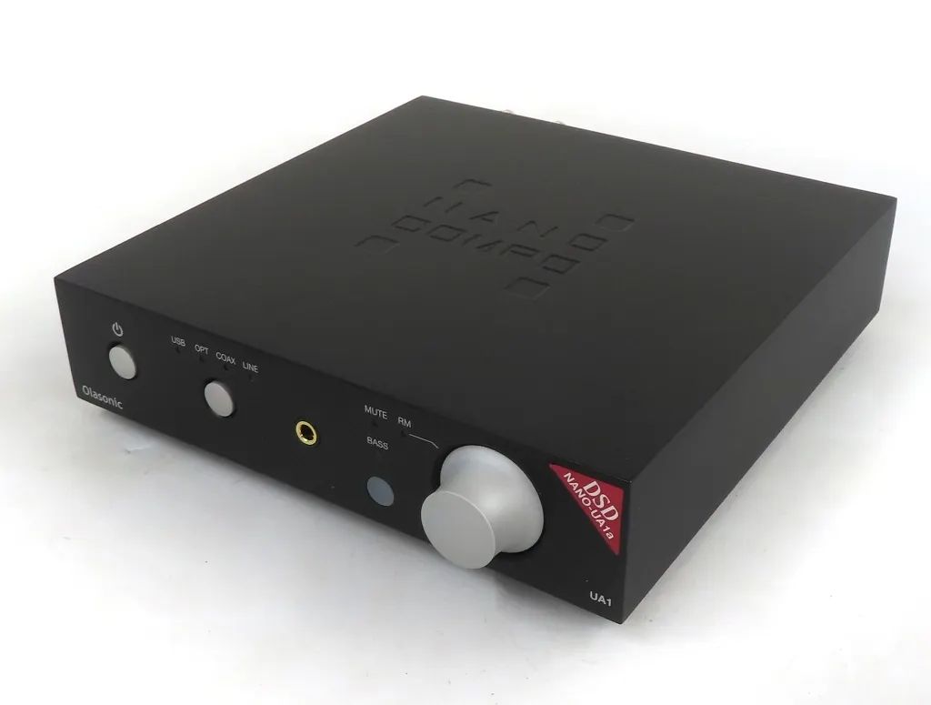 【中古】オーディオプレイヤー・コンポ 東和電子 Olasonic USB DAC内蔵 プリメインアンプ (シルキーブラック) [NANO-UA1A(B)]
