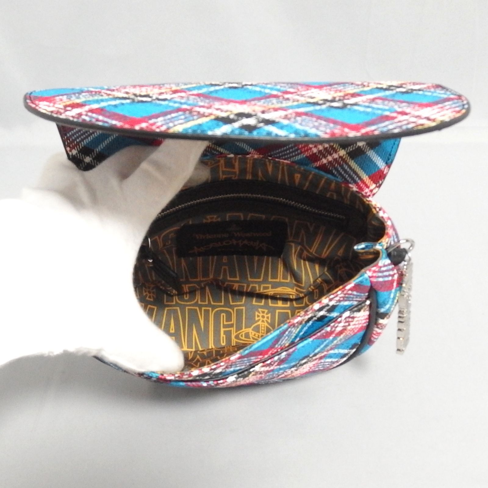 極美品☆Vivienne Westwood ANGLOMANIA タータンチェック チャーム付き 