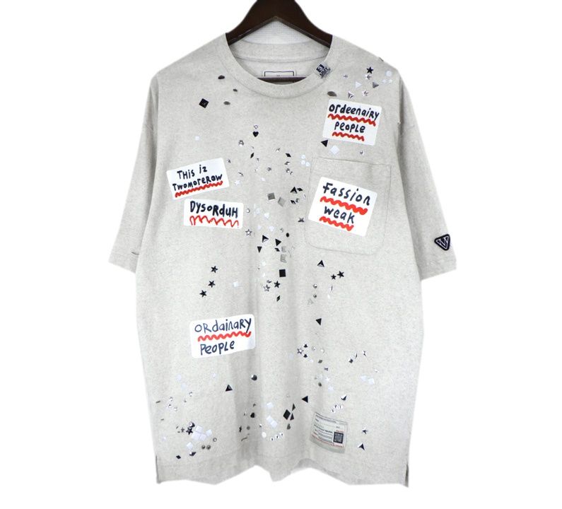 新品　メゾン　ミハラヤスヒロ　スタッズシャツ メゾン ミハラヤスヒロ Maison MIHARA YASUHIRO 【 A16TS592 】 エンベ