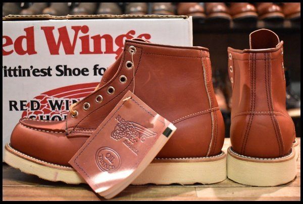 RED WING(レッドウィング)モックトゥブーツ 27.0㎝ US9 犬タグ 6.5E 箱付 DEAD 表犬タグ 96年】レッドウィング 8875 アイリッシュ
