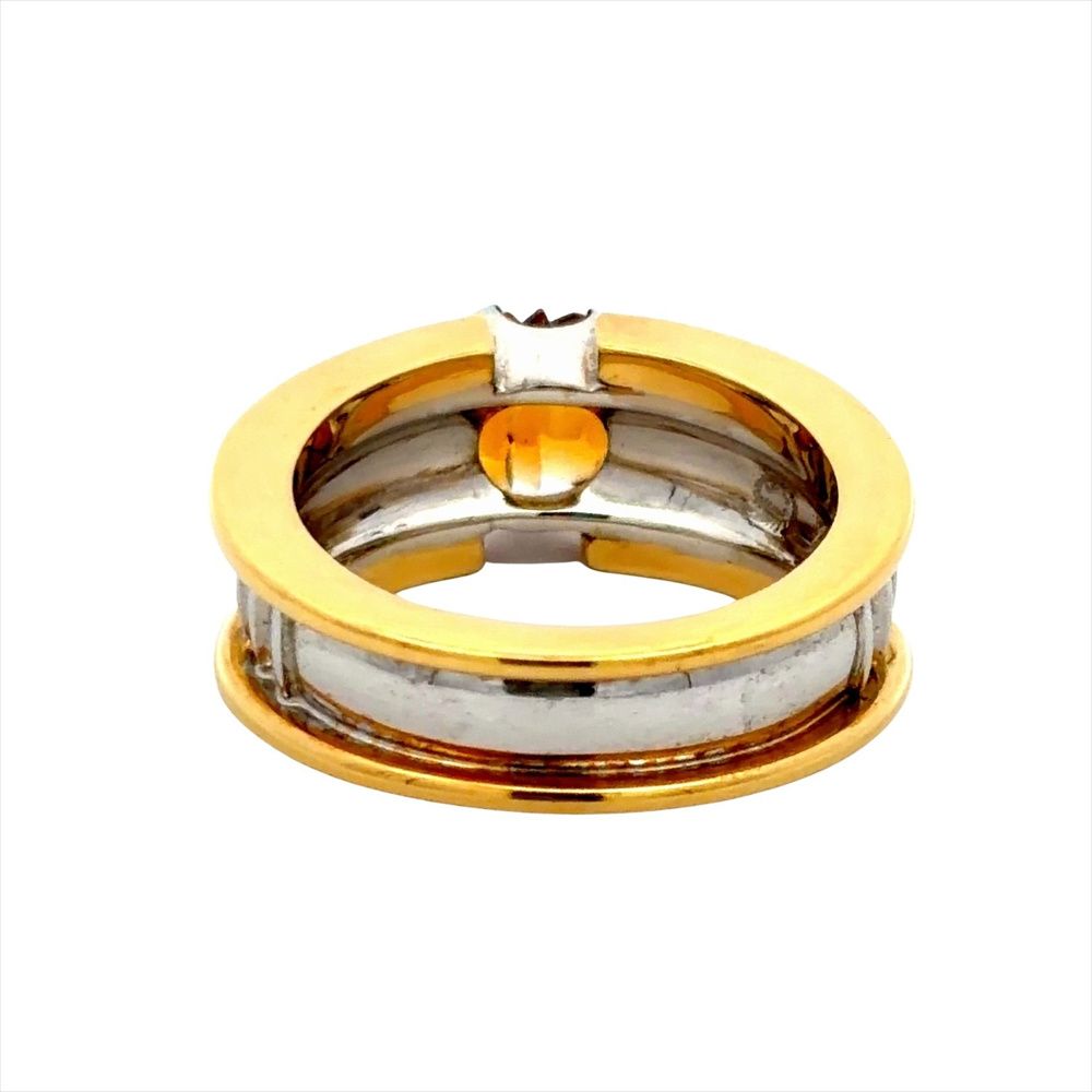  　ジョージジェンセン 約12号　カーヴリング　指輪 ジョージジェンセン Georg Jensen バイカラー リング 指輪 約12号