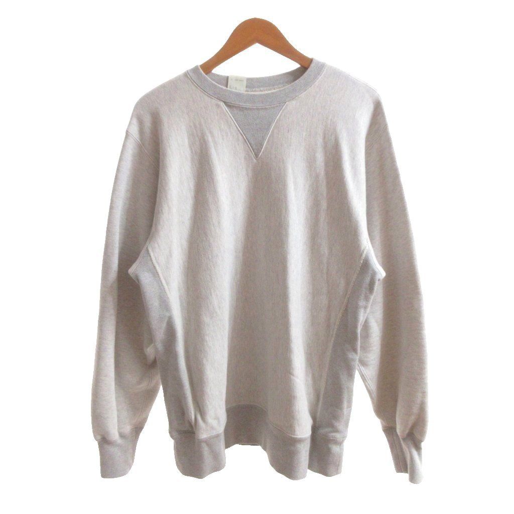 ミスターハリウッド N.HOOLYWOOD × LOOPWHEELER CREWNECK SWEATSHIRT スウェット トレーナー 吊り編み SMALL 灰色 グレー