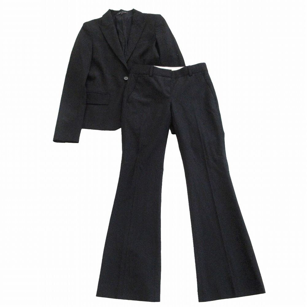 【美品】theory セットアップ ブラック　パンツ　S〜M GABE S 美品】theory セットアップ ブラック パンツ S〜M GABE S 美品】theory