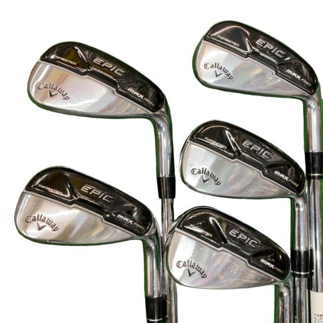 【中古】 キャロウェイ EPIC MAX FAST 5S アイアンセット IR NS PRO ZELOS 7 (フレックスS) メンズ 男性用 右利き 右用 Cランク ゴルフクラブ