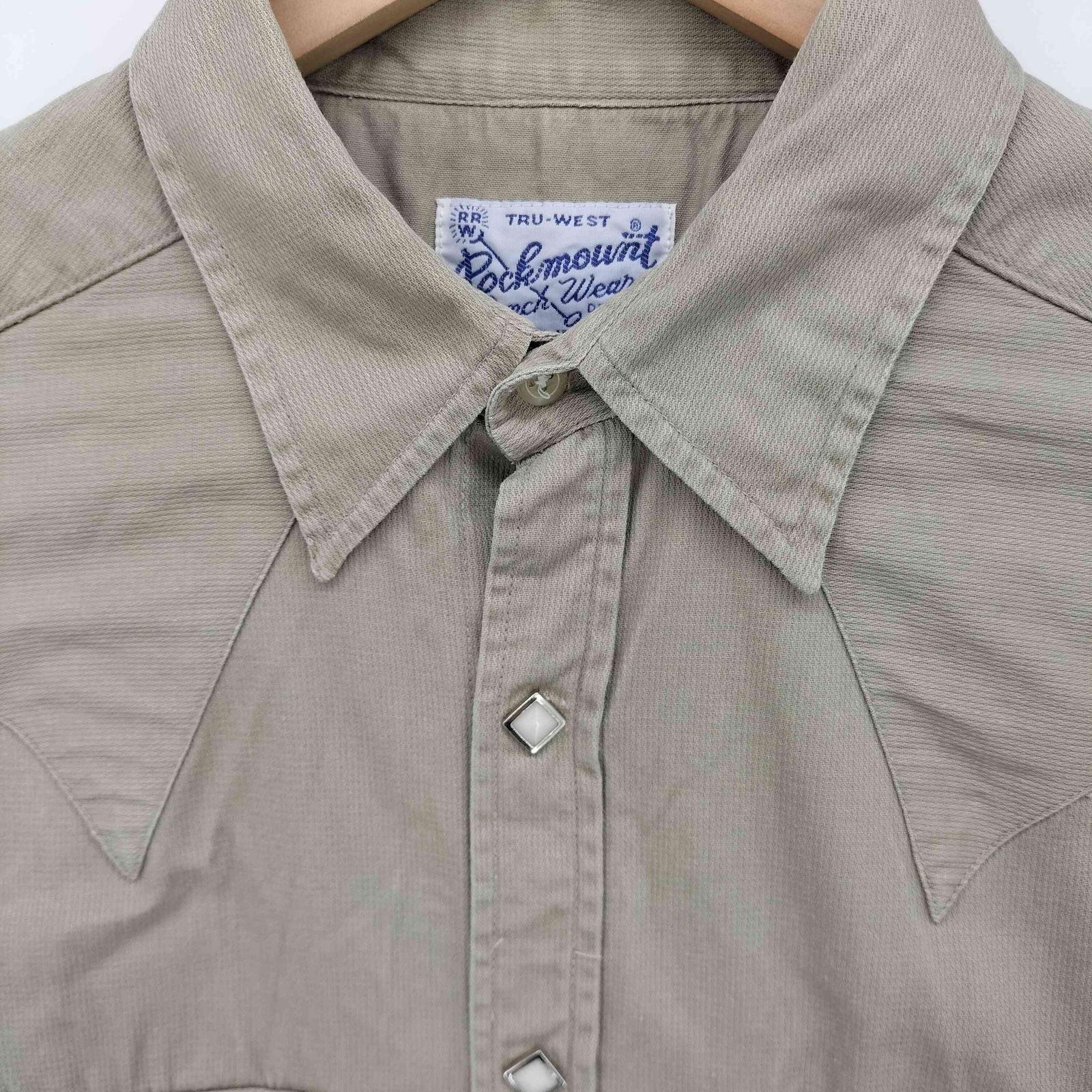 ロックマウント ROCK MOUNT 80-90s USA製 スクエア スナップボタン L/S 
