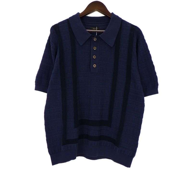 フラグスタフ FLAGSTUFF 【 S/S POLO SWEATER FS1957 】 インターシャ