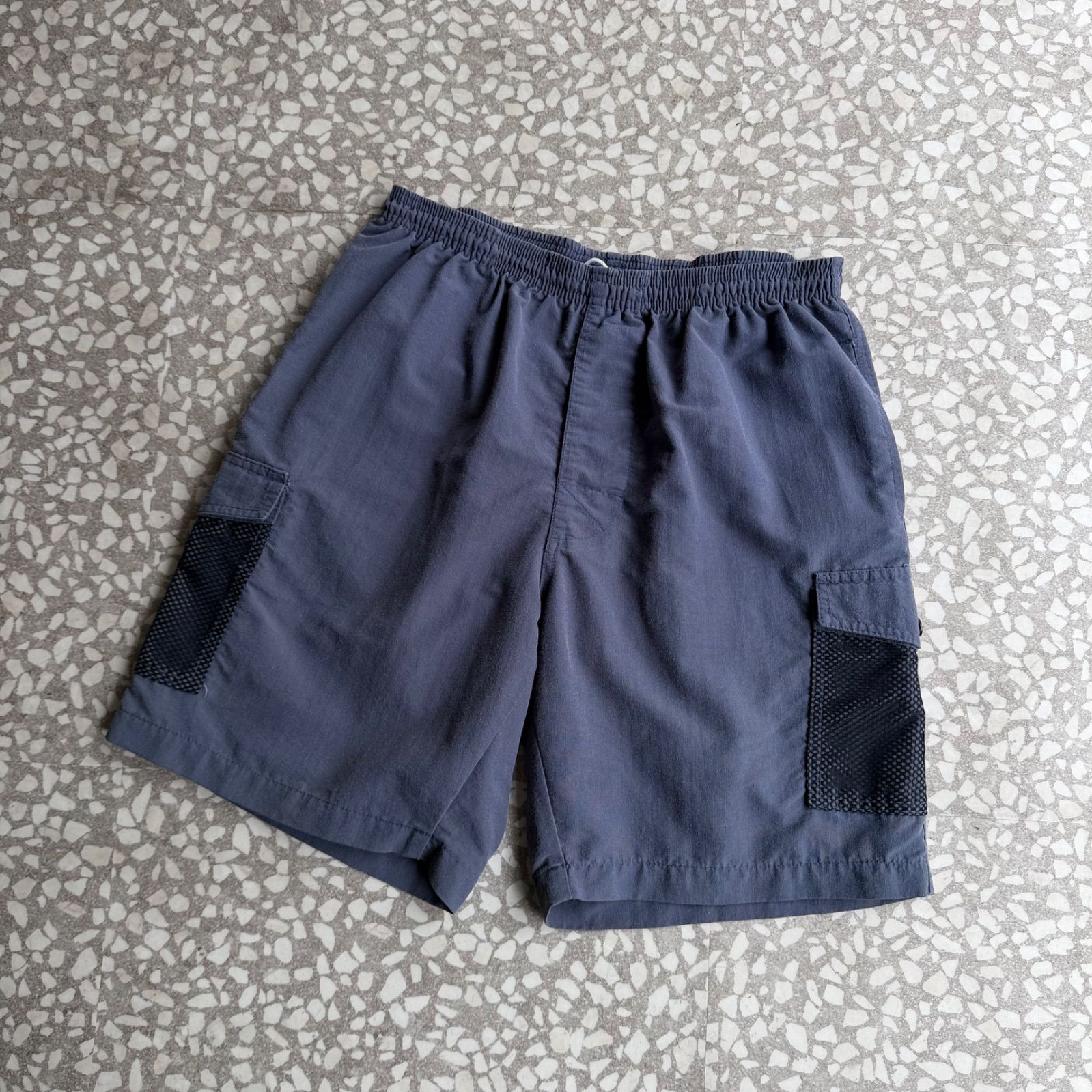 [ Archive アーカイブ Y2K ] STUSSY / 90’s usa製 short cargo size M ステューシー　オールドステューシー　Y2K　アメリカ製　紺タグ　ストリート　ユニセックス　カーゴパンツ　sk8