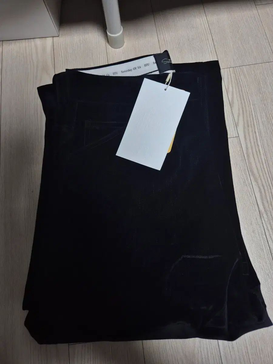 STUツアーベルベット デニムパンツ S