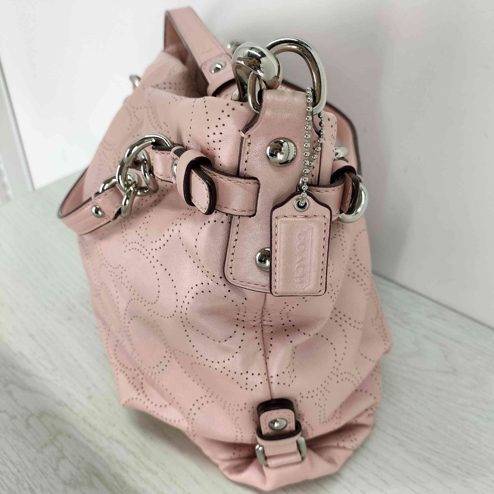 コーチ COACH パンチング シグネチャー 2wayショルダーバッグ