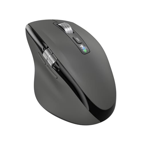 ワイヤレスマウス Bluetooth*2+USB*1無線接続 横スクロール 高速スクロール 4レベルDPI 3台デバイス正面切替ボタン マルチOS対応 人間工学 静音 サイドスクロール 進む／戻るボタン搭載 電池付属 グレーe 38552309 8,120円
