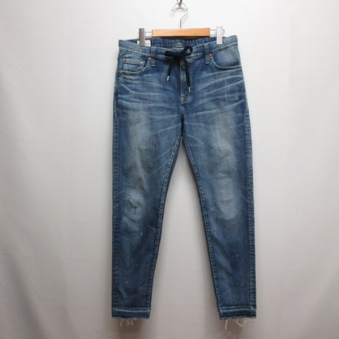 ビッグジョン Big John 美品 テーパード ジョガー デニム パンツ 32 インディゴ MMM336H ストレッチ 日本製