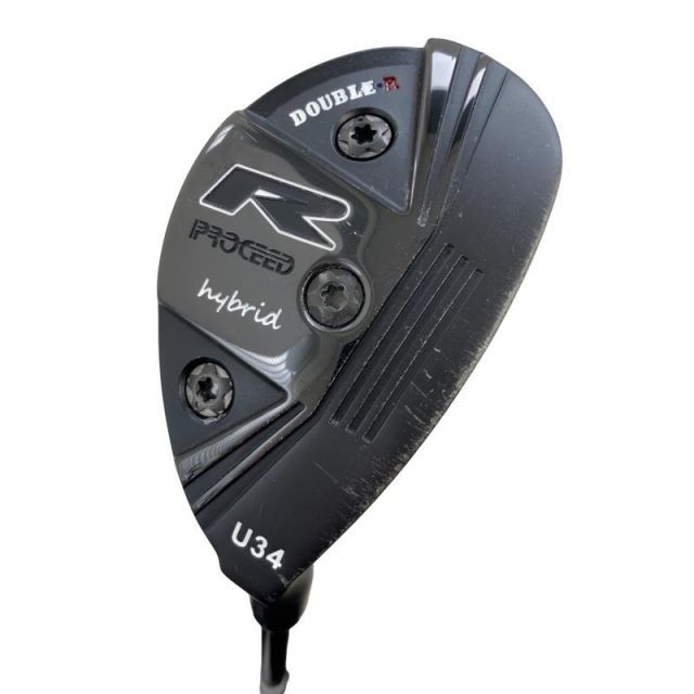 【中古】 ジャスティック PROCEED DOUBLE-R HYBRID UT 34° ユーティリティ UT HYBRID SYSTEM 60 (フレックスS) メンズ 男性用 右利き 右用 Cランク ゴルフクラブ