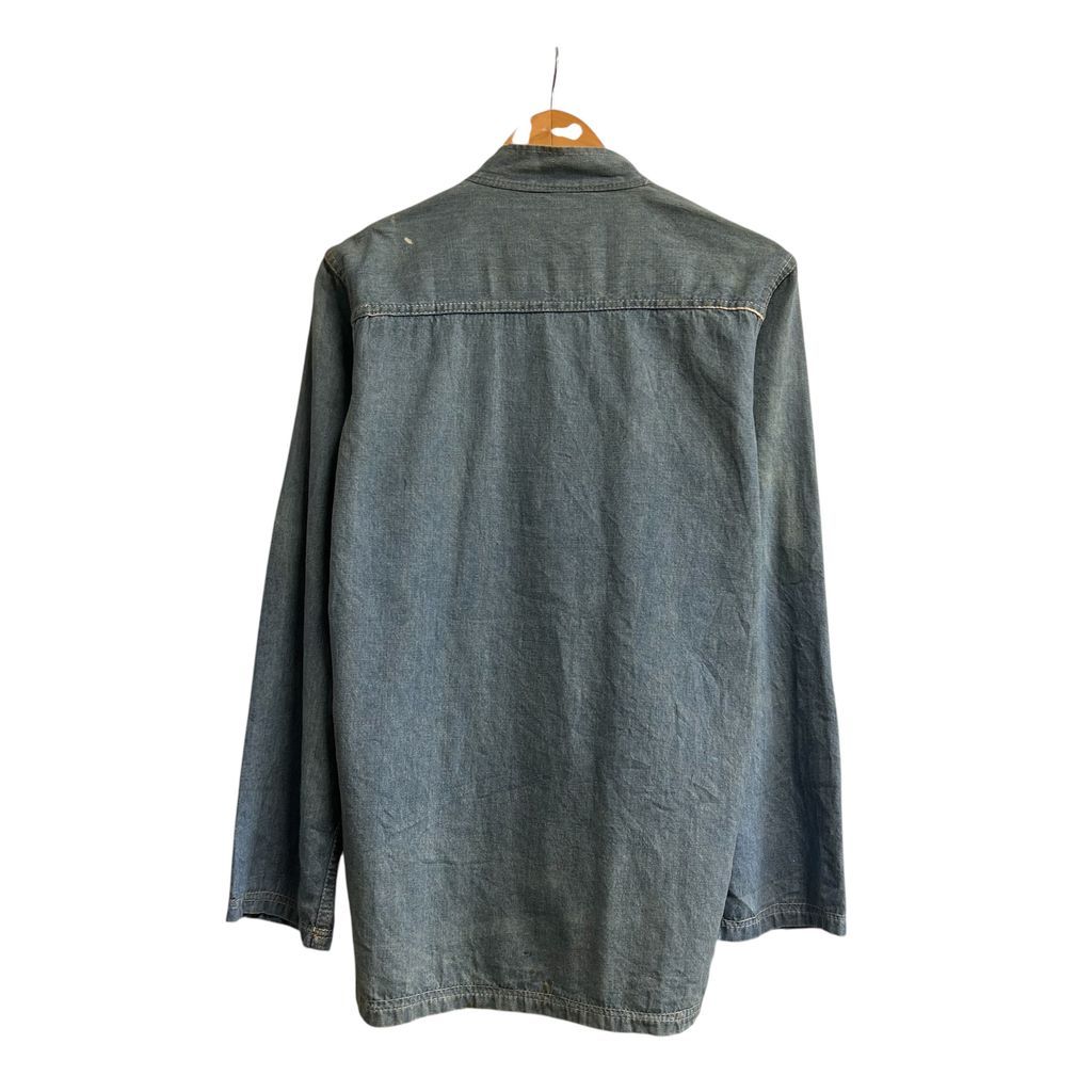 vintage 70s~ JPS John Player Special デニムプルオーバージャケット デニムシャツ 青 ブルー SIZE L NO.T767