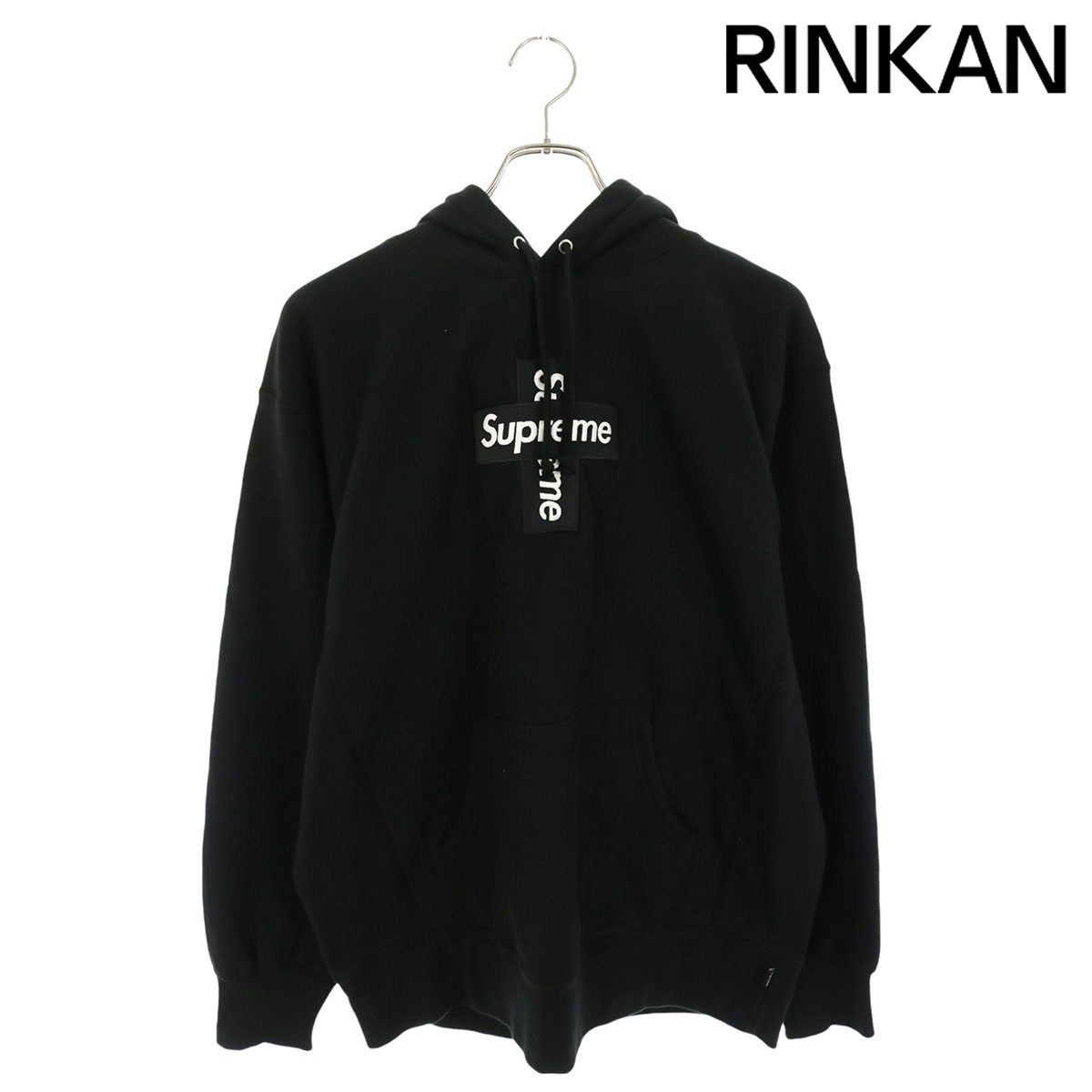 シュプリーム 20AW Cross Box Logo Hooded Sweatshirt クロスボックスロゴフーデッドスウェットシャツパーカー メンズ M