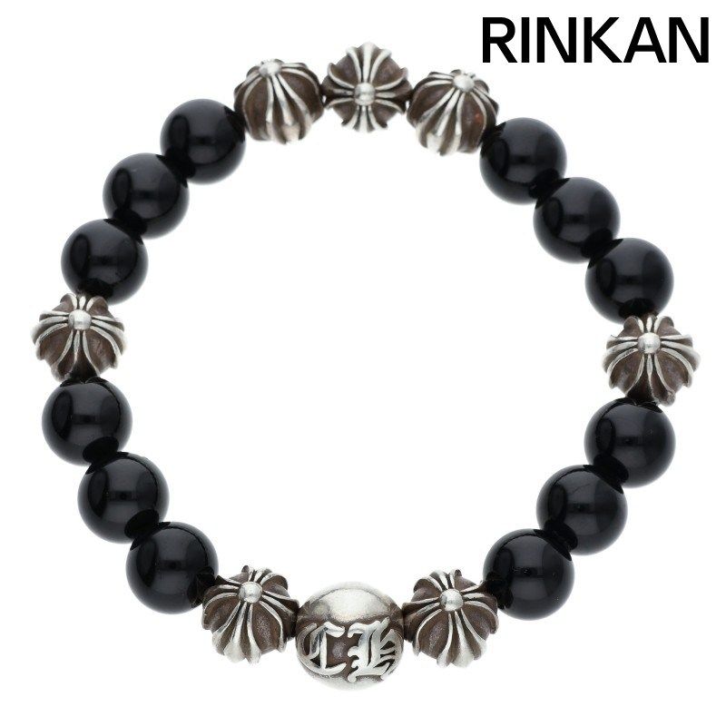 クロムハーツ 10mm BEAD/10mmビーズブレス BEAD8 10mmブラックトルマリンビーズブレスレット メンズ